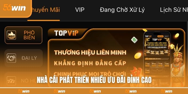 Nhà cái phát triển nhiều ưu đãi đỉnh cao 